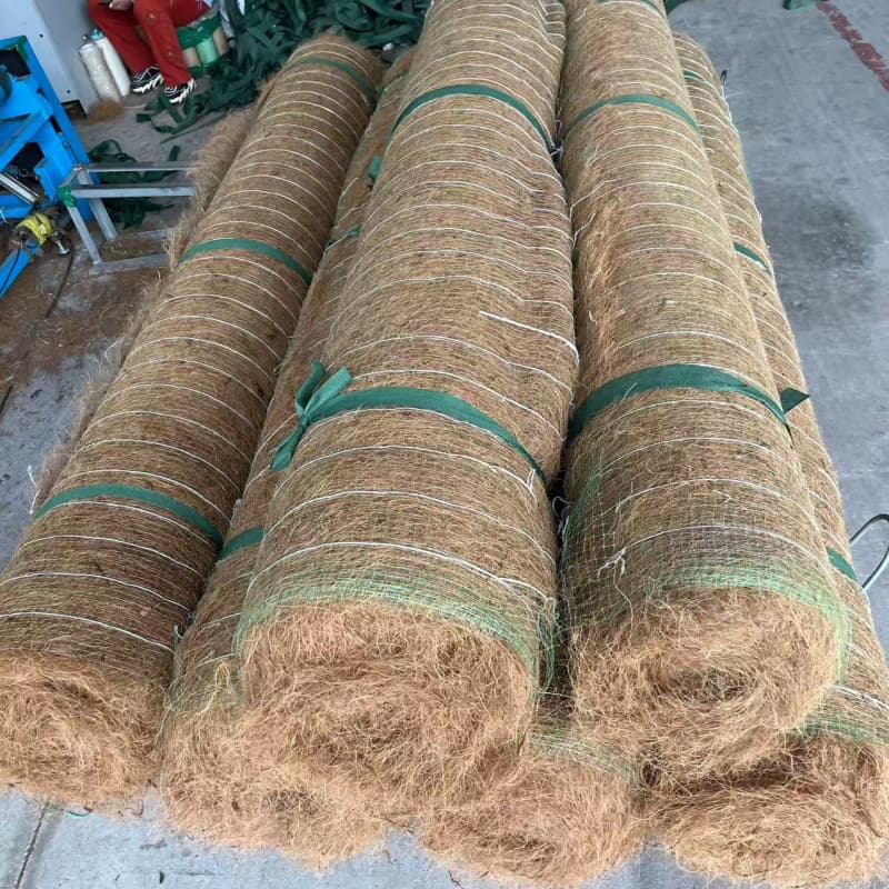 Erosion control blanket for slope stabilization